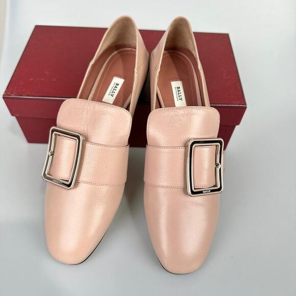 NIB Bally Janelle Leather Loafers Size 39.5 - Picture 5 of 13